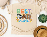 Best Dad Ever Grey 3 graphic tee in Ivory