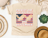 Patriot Day Never Forget graphic tee in Ivory