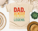Dad The Man The Myth The Legend Red 2 graphic tee in Ivory