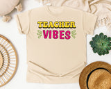 Teacher Vibes graphic tee in Ivory