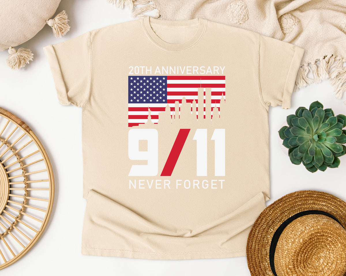 Never Forget Anniversary graphic tee in Ivory