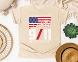 Never Forget Anniversary graphic tee in Ivory