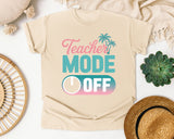 Teacher Mode Off Switch graphic tee in Ivory