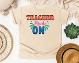 Teacher Mode On Bold graphic tee in Ivory