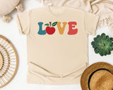 Love Apple graphic tee in Ivory