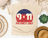 Patriot Day We Will Never Forget Red 2 graphic tee in Ivory