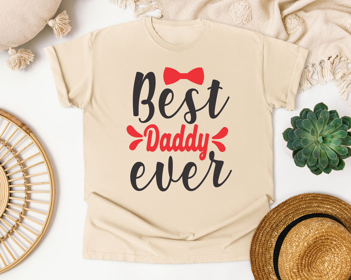 Best Daddy Ever Red graphic tee in Ivory