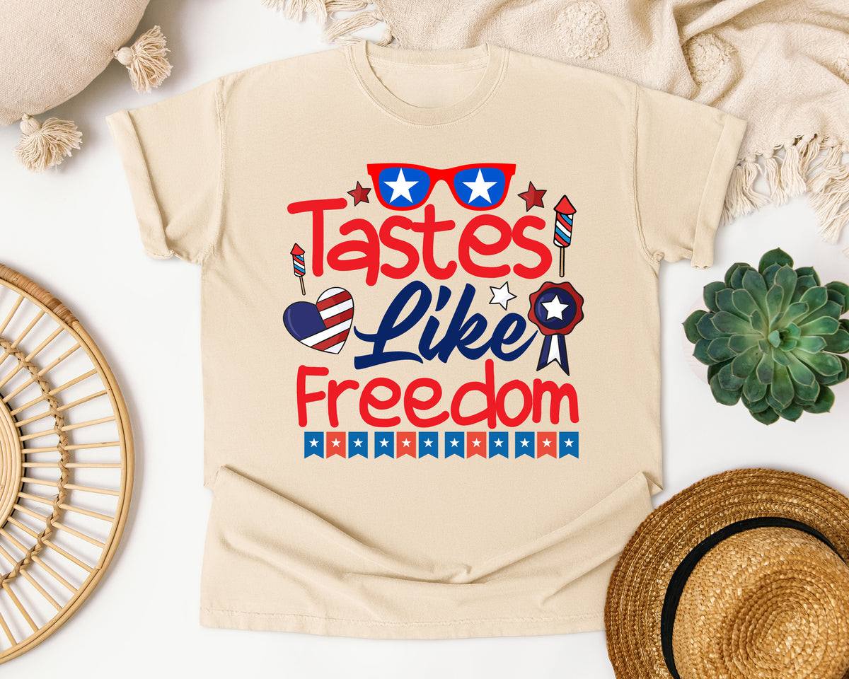 Tastes Like Freedom graphic tee in Ivory