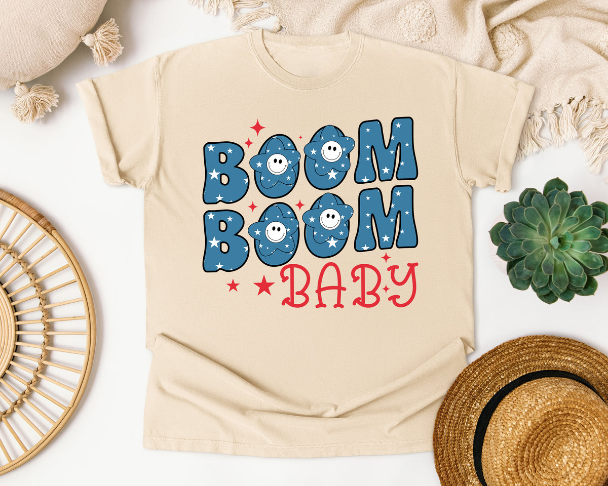Boom Boom Baby graphic tee in Ivory