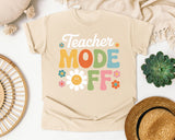 Teacher Mode Off Daisy graphic tee in Ivory