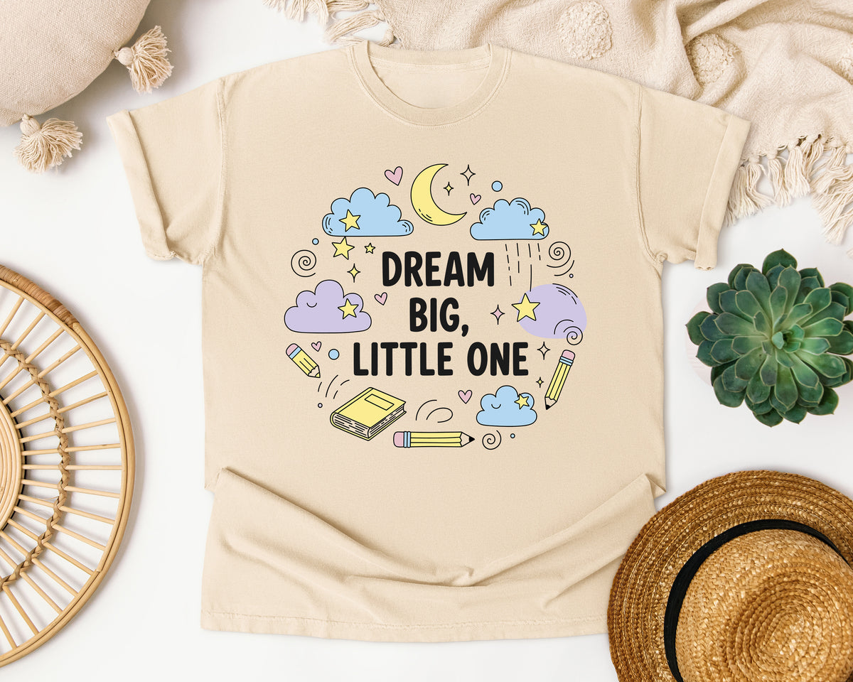 Dream Big Little One graphic tee in Ivory