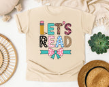 Lets Read graphic tee in Ivory