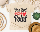 Dad Bod On Point White 4 graphic tee in Ivory