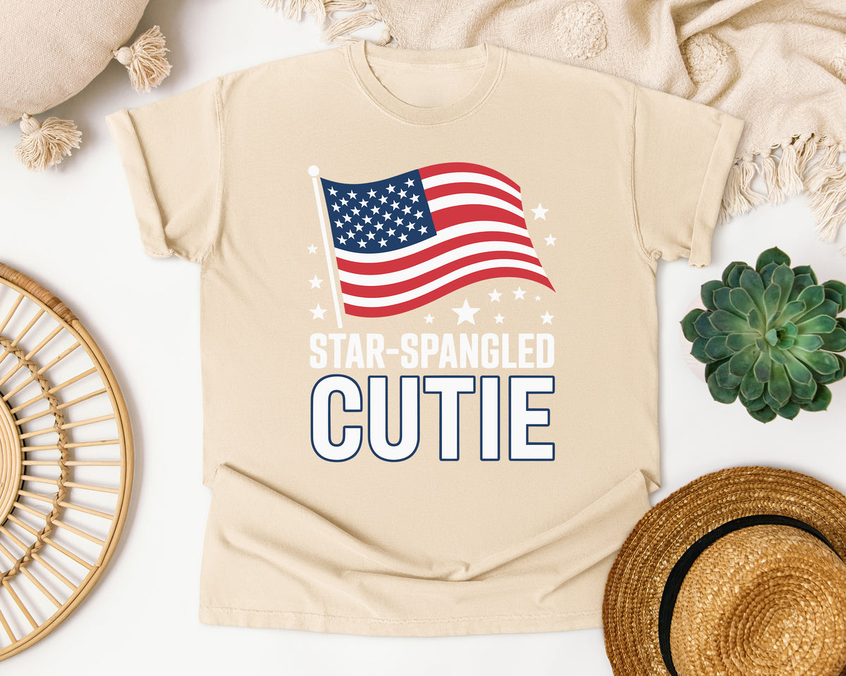 Star Spangled Cutie White 3 graphic tee in Ivory