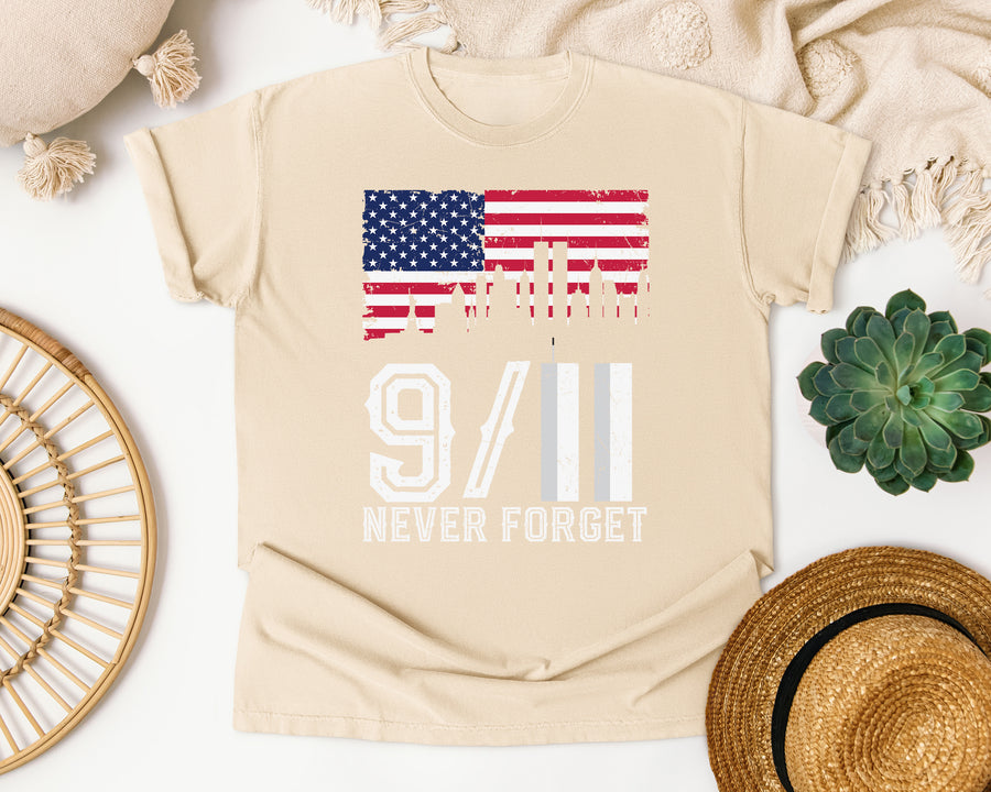 Never Forget White 7 graphic tee in Ivory