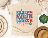 Fourth Of July graphic tee in Ivory