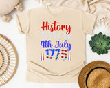 History Began On 4th July 1776 graphic tee in Ivory