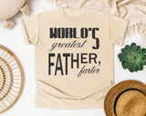 World's Greatest Father Farter Black graphic tee in Ivory