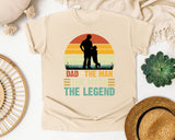 Dad The Man The Myth The Legend Black graphic tee in Ivory