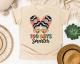 100 Days Smarter Messy Bun graphic tee in Ivory