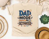 Dad Mode Activated Grey graphic tee in Ivory