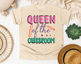 Queen Of The Classroom graphic tee in Ivory