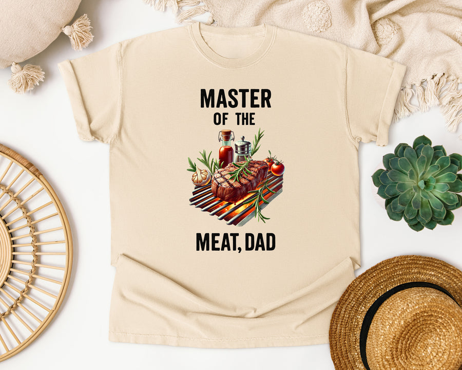 Master Of The Meat Dad Brown 3 graphic tee in Ivory