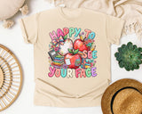 Happy To See Your Face Apples graphic tee in Ivory