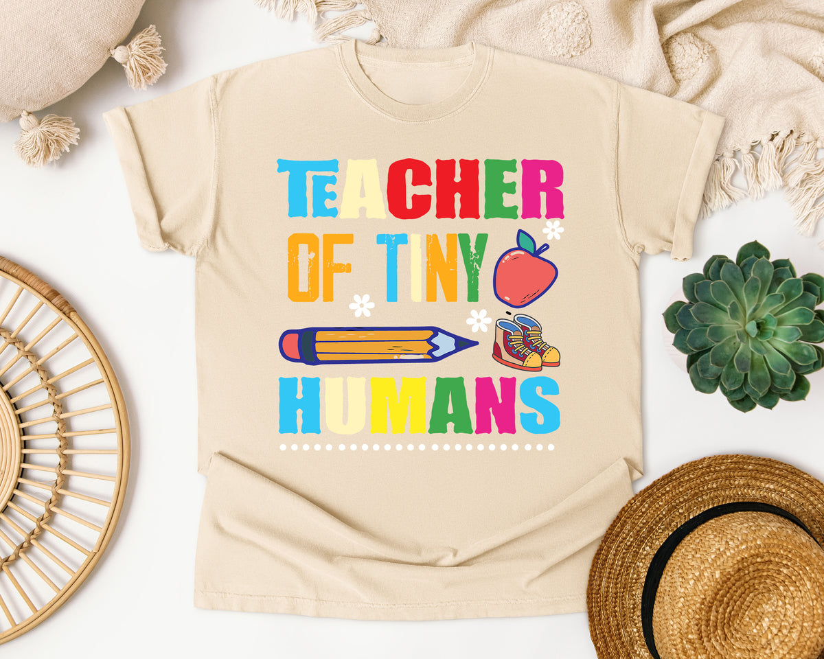 Teacher Of Tiny Humans Pencil graphic tee in Ivory