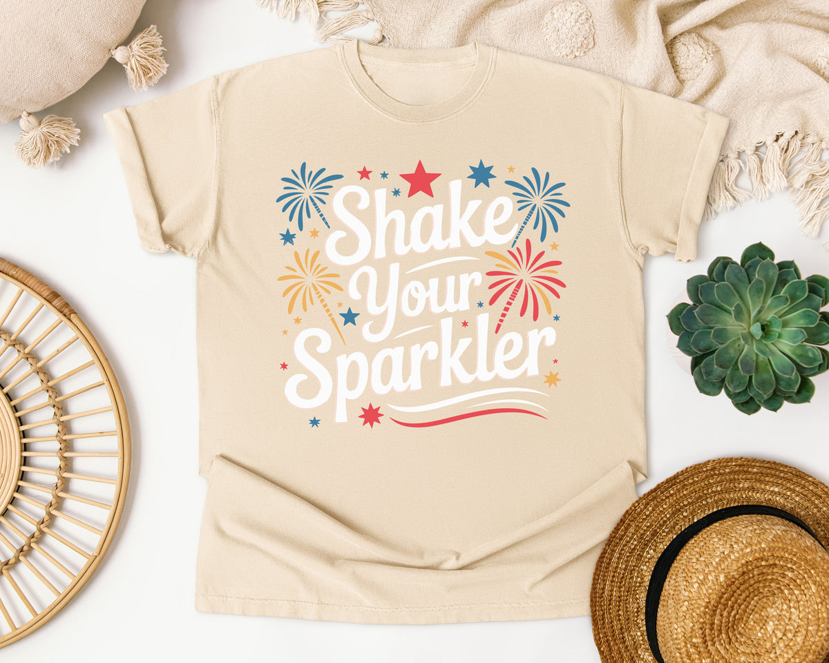 Shake Your Sparkler White 3 graphic tee in Ivory