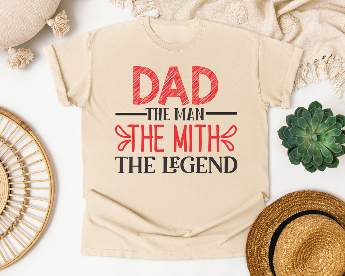 Dad The Man The Myth The Legend Pink 2 graphic tee in Ivory