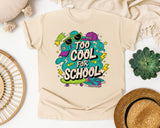 Too Cool For School Skateboard graphic tee in Ivory
