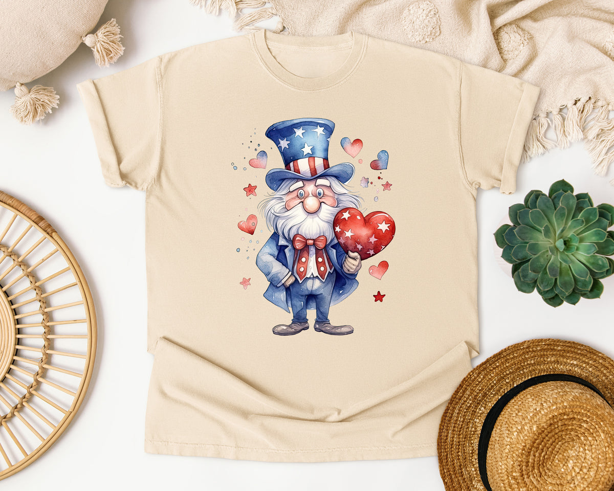 Uncle Sam With Heart graphic tee in Ivory