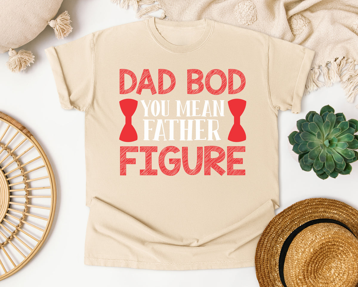 Dad Bod You Mean Father Figure Pink 2 graphic tee in Ivory