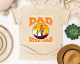 I Have Two Titles Dad And Step Dad graphic tee in Ivory