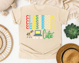 Classroom Cutie Stacked graphic tee in Ivory