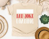 Dad Joke Loading White graphic tee in Ivory