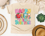 Happy To See Your Face Pastel graphic tee in Ivory