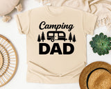Camping Dad White graphic tee in Ivory