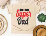 Super Dad Red graphic tee in Ivory