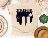 Never Forget White 8 graphic tee in Ivory