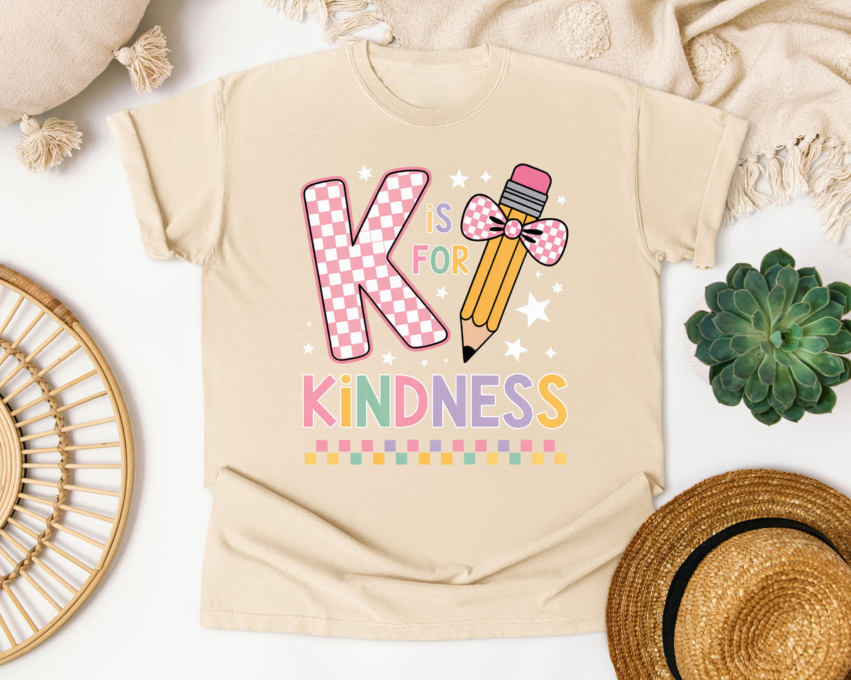 K Is For Kindness graphic tee in Ivory