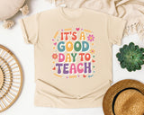 It's A Good Day To Teach Pastel Graphic Tee graphic tee in Ivory