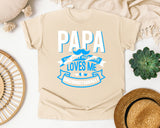 Papa The Only Man Who Loves Me Unconditionally White graphic tee in Ivory