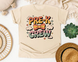 Pre-K Crew graphic tee in Ivory