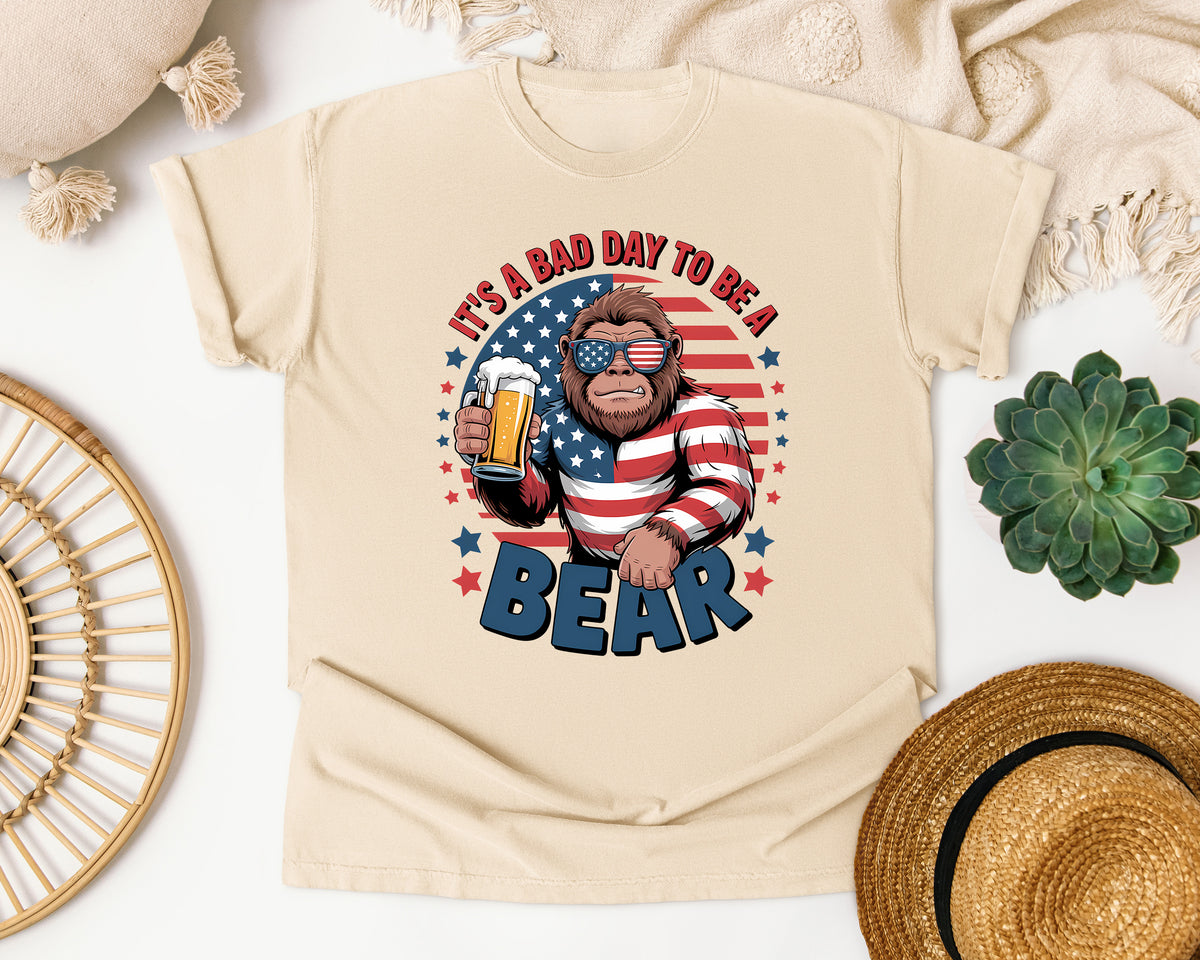 It's A Bad Day To Be A Bear graphic tee in Ivory