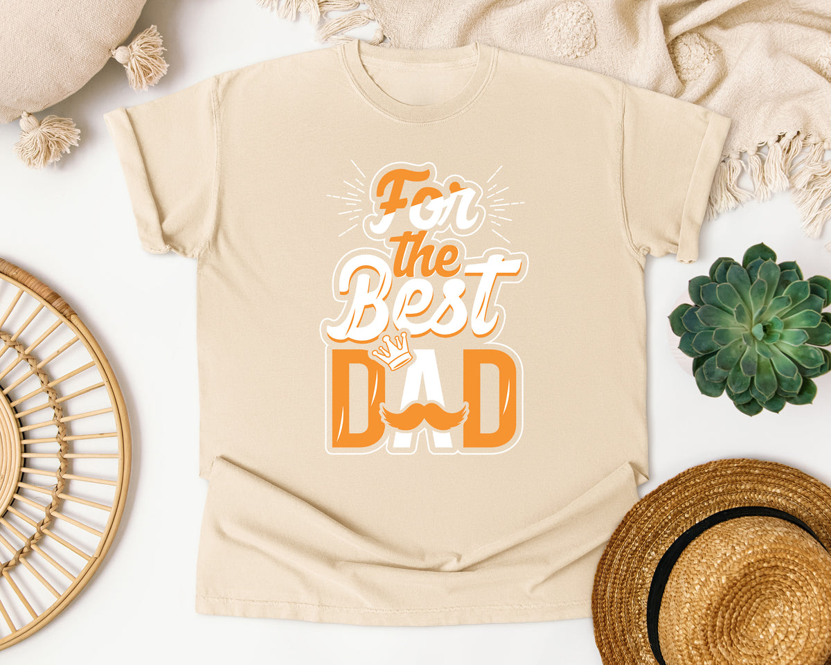 For The Best Dad White graphic tee in Ivory