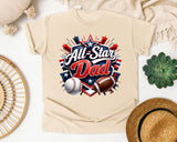 All Star Dad graphic tee in Ivory