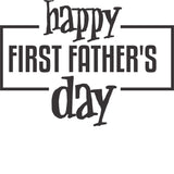 Happy First Father's Day Navy graphic tee in Ivory