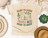 Ready To Learn Ready To Grow graphic tee in Ivory